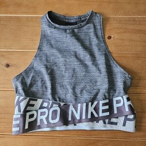 Women's Pro Cropped Dri Fit Tank Top Crossover Nike Pro Size Small
